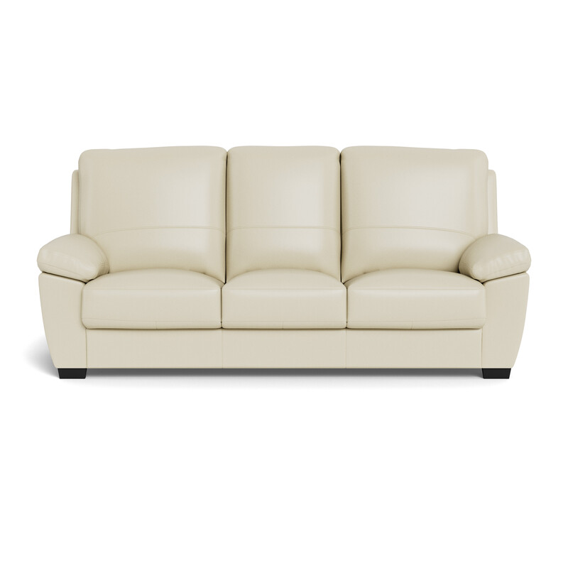 3s Classic White Lucas Sofa Freedom, Genuine Leather Sofa Bed Australia