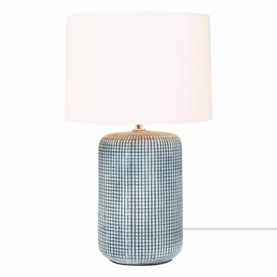 Table Lamps Bedside Desk Hamptons, Blue And White Table Lamps Nz