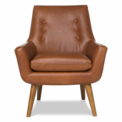 RETRO Leather Occasional Armchair