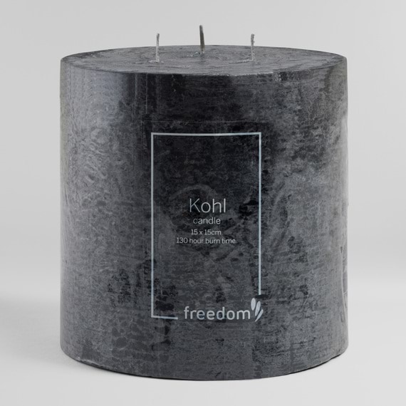 KOHL Unscented Pillar Candle