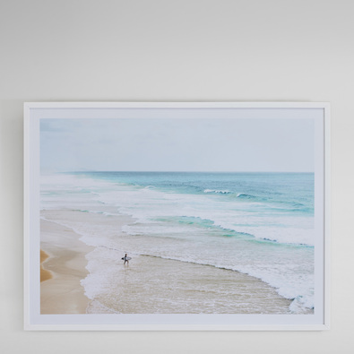 SURFERS VIEW Framed Print