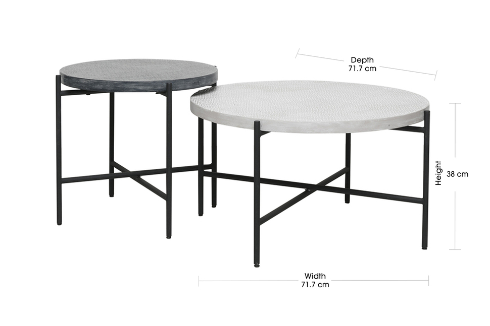 Quadro Nesting Tables Freedom, Freedom Furniture Black Coffee Tables