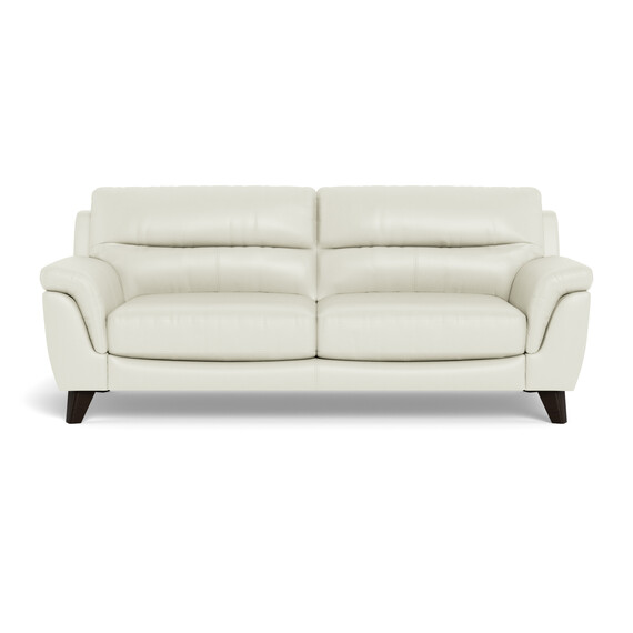 3 Seat Star White Leather Skylar Sofa | freedom
