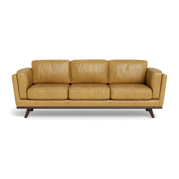 3 Seat Tan Leather Dahlia Sofa | freedom