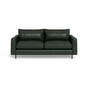 2 Seat Kelp green Leather Hendricks Sofa | freedom