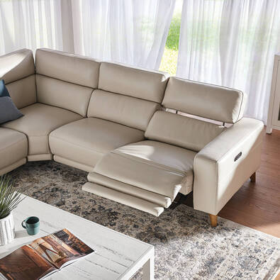 STERLING Leather Electric Recliner Modular Sofa