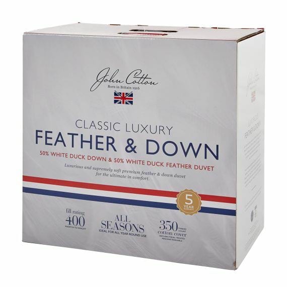 JOHN COTTON CLASSIC Luxury Duck Feather & Down Quilt