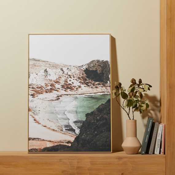 COASTAL DESERT Framed Canvas