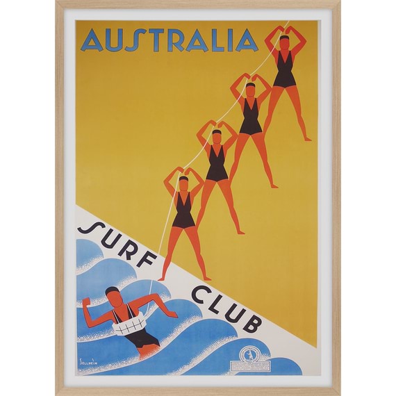 AUSTRALIA Surf Club Print