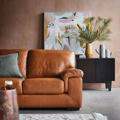 BARRET Leather Sofabed