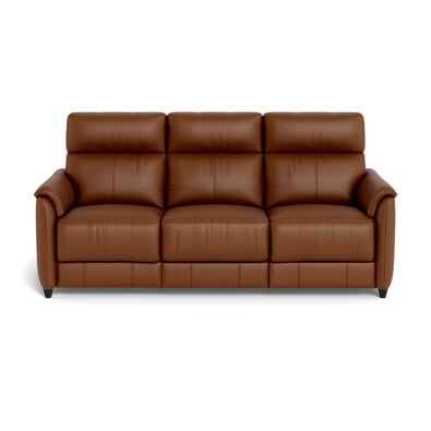 DEXTER Leather Battery Recliner Sofa