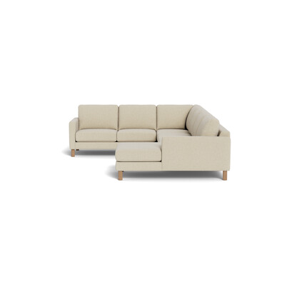 AUTOGRAPH Fabric Slim Modular Sofa with High Natural Tone Legs