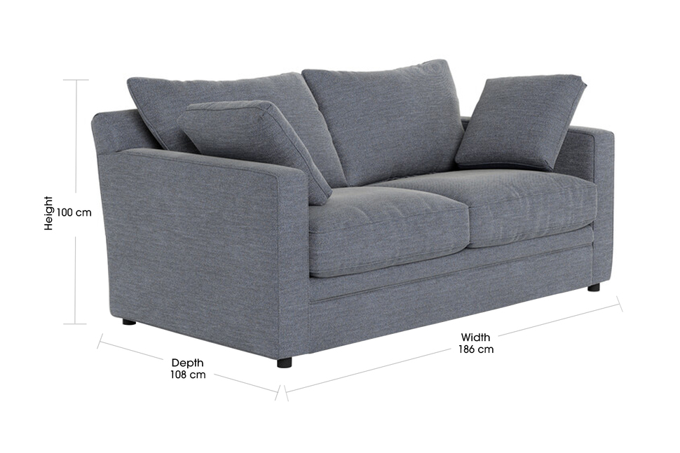 2.5 Seat Denim Fabric Addison Sofa | Freedom
