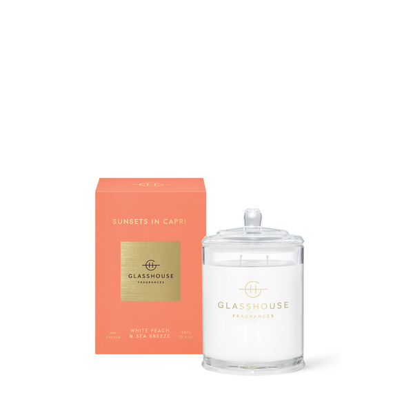 GLASSHOUSE FRAGRANCES Sunsets in Capri Candle 380g 