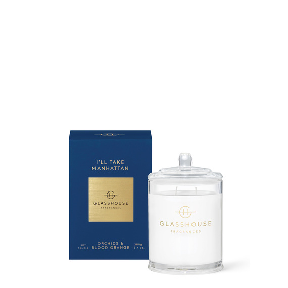 GLASSHOUSE FRAGRANCES I'll Take Manhattan Candle 380g 