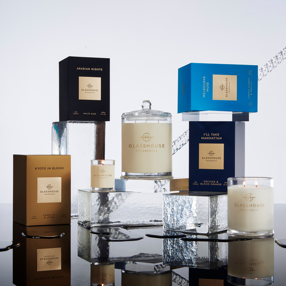 GLASSHOUSE FRAGRANCES I'll Take Manhattan Candle 380g 