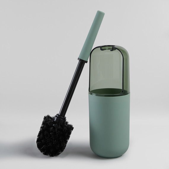 Plastic toilet sale brush and holder