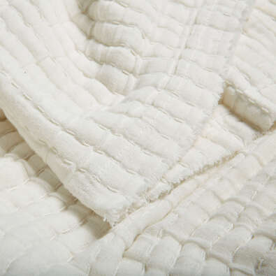 EDWINA Triple Weave Cotton with Tonal Rib Coverlet