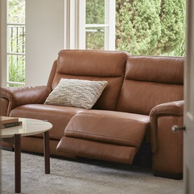 BARRET Leather Electric Recliner Sofa