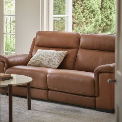 BARRET Leather Electric Recliner Sofa