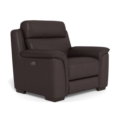 ASHER Leather Battery Recliner Armchair