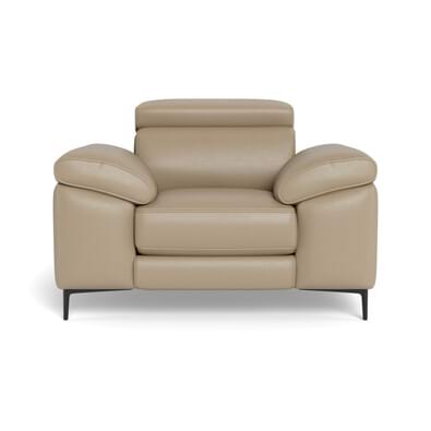 CORA Leather Battery Recliner Armchair