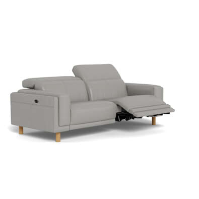 HENRY Leather Battery Recliner Sofa