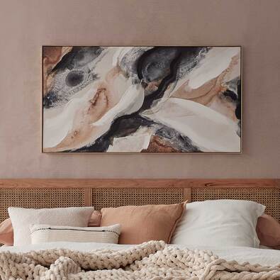 ABSTRACT SAND STONE Framed Canvas