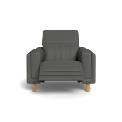 HENRY Leather Battery Recliner Armchair