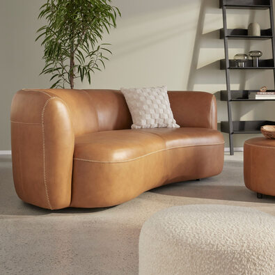 LUNE Leather Sofa