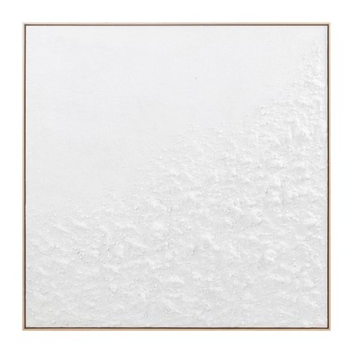 BLANC ABSTRACT Framed Painted Canvas