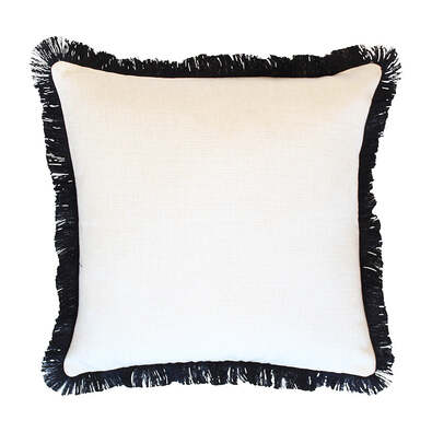 BORJE Cushion Cover with Fringe