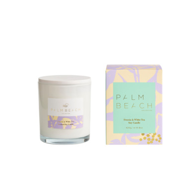 PALM BEACH COLLECTION White Rose and Jasmine 420g Standard Candle