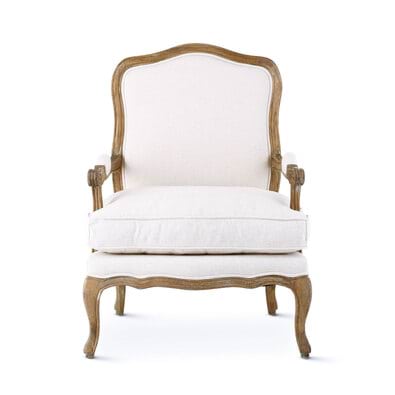 FRENCH PROVINCIAL Fabric Occasional Armchair