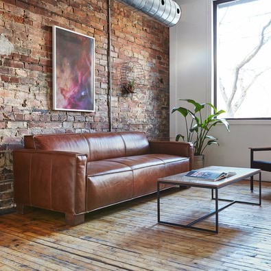 CABOT Leather Sofa