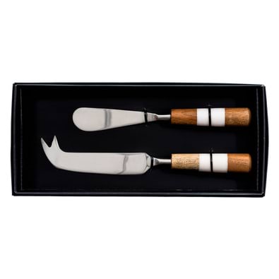 WOODLYN Set of 2 Pate and Cheese Knife
