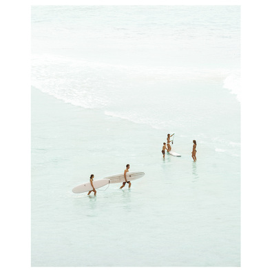 SURF SESSION Framed Print