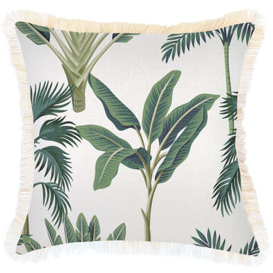 DEL COCO Cushion Cover with Fringe