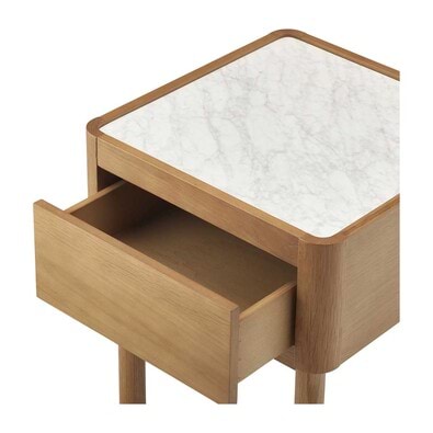 NOELLE Marble Bedside Table