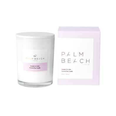 PALM BEACH COLLECTION Jasmine and Cedar 850g Deluxe Candle