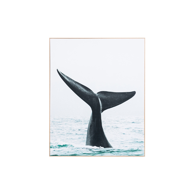 WHALE WATCHING Framed Canvas