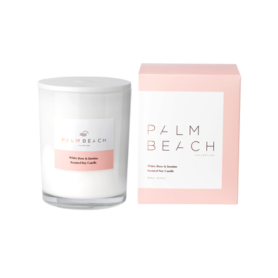 PALM BEACH COLLECTION White Rose and Jasmine 850g Deluxe Candle