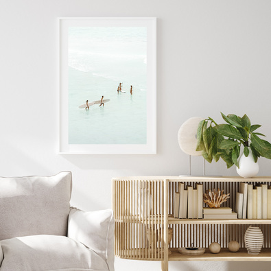 SURF SESSION Framed Print