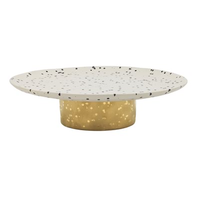 ECOLOGY SPECKLE Footed Cake Stand