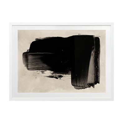 THE CALM OF SIMPLICITY BLACK Framed Print