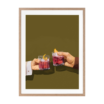 CHIN CHIN DI ROSSO Framed Print With Mat