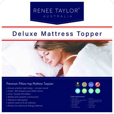 RENEE TAYLOR Deluxe Mattress Topper