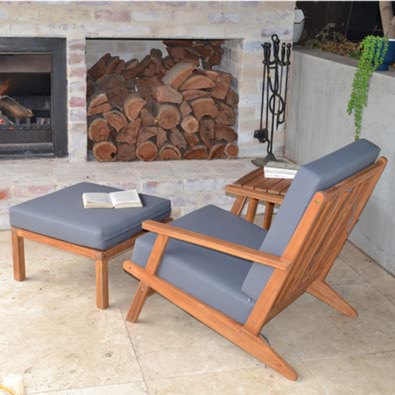MAHON Occasional Chair and Footrest Set