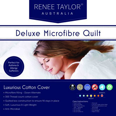 RENEE TAYLOR Deluxe Microfibre Quilt