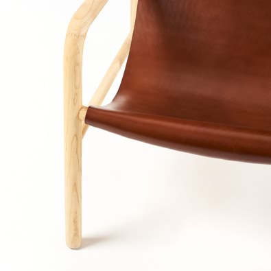FRANKIE Leather Occasional Armchair